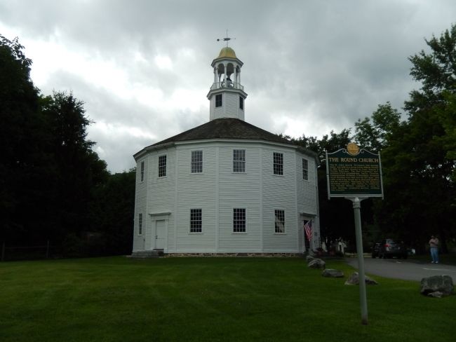 Wideview of the Round Church Marker image. Click for full size.