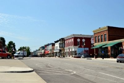 Lincoln Highway in Downtown New Carlisle Today image. Click for full size.