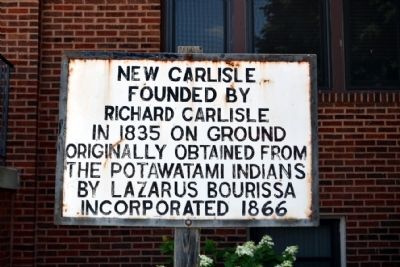 New Carlisle Founded Marker. Click for full size. New Carlisle Founded Marker image. Click for full size.