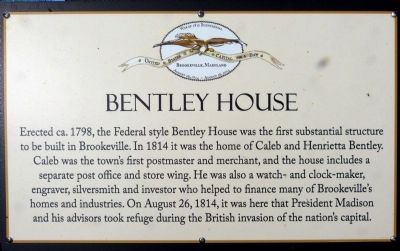 Bentley House Marker image. Click for full size.