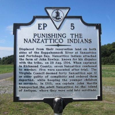 Punishing the Nanzattico Indians Marker image. Click for full size.