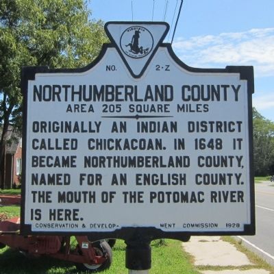 Northumberland County Marker image. Click for full size.