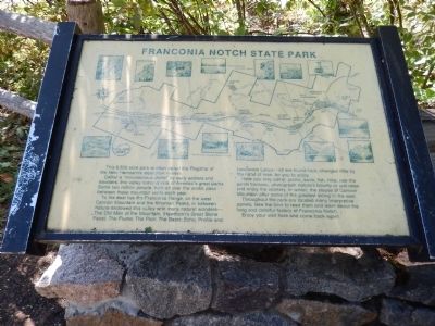 Franconia Notch State Park Marker. Click for full size. Franconia Notch State Park Marker image. Click for full size.