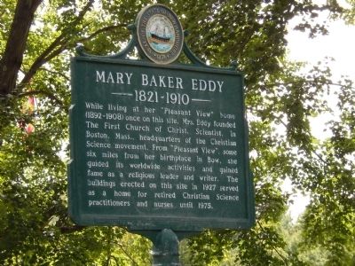 Mary Baker Eddy Marker image. Click for full size.
