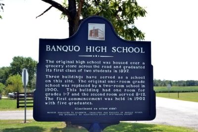 Banquo High School Marker. Click for full size. Banquo High School Marker image. Click for full size.