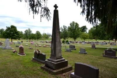 Burial Headstone of Chief Francis La Fontaine. Click for full size. Burial Headstone of Chief Francis La Fontaine image. Click for full size.