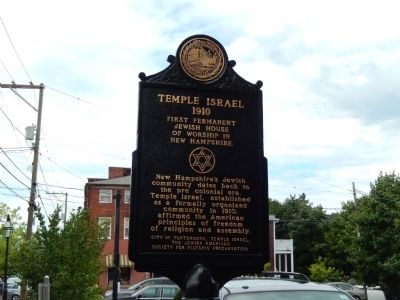 Temple Israel Marker image. Click for full size.