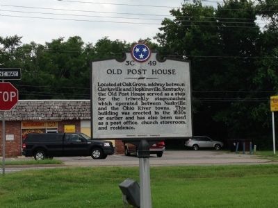 Old Post House Marker. Click for full size. Old Post House Marker image. Click for full size.