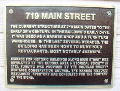 719 Main Street Marker image. Click for full size.