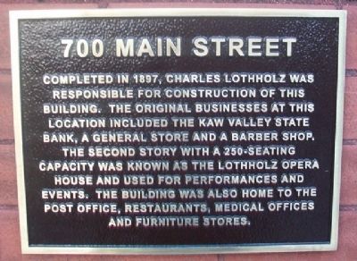 700 Main Street Marker image. Click for full size.