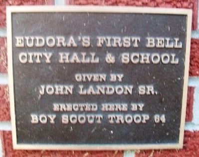 Eudora's First Bell Marker image. Click for full size.
