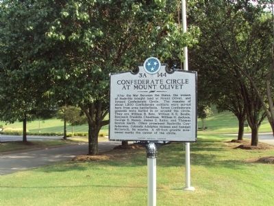 Confederate Circle at Mount Olivet Marker image. Click for full size.