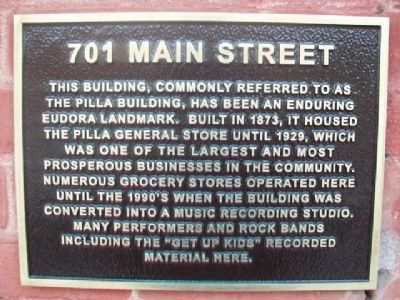 701 Main Street Marker. Click for full size. 701 Main Street Marker image. Click for full size.