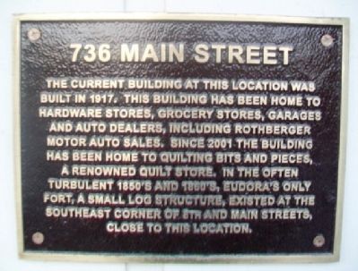 736 Main Street Marker image. Click for full size.