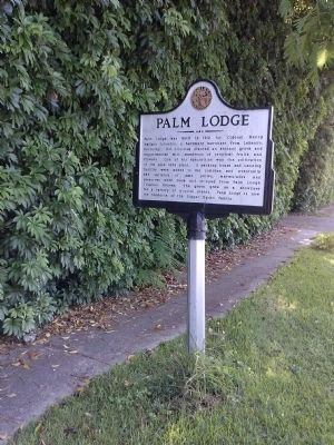 Palm Lodge Marker image. Click for full size.