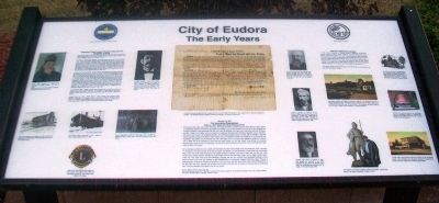 City of Eudora - The Early Years Marker image. Click for full size.