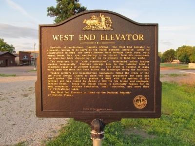West End Elevator Marker image. Click for full size.