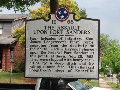 The Assault Upon Fort Sanders Marker image. Click for full size.