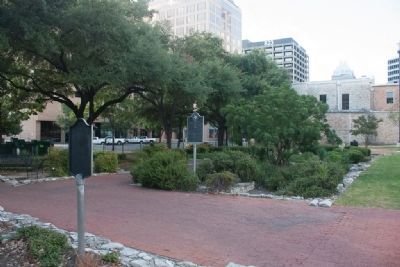 Site of Temporary Texas State Capitol of 1880s Marker. Click for full size. Site of Temporary Texas State Capitol of 1880s Marker image. Click for full size.