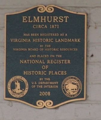 Elmhurst Marker. Click for full size. Elmhurst Marker image. Click for full size.