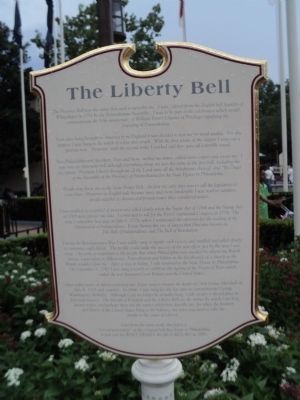 The Liberty Bell Marker. Click for full size. The Liberty Bell Marker image. Click for full size.