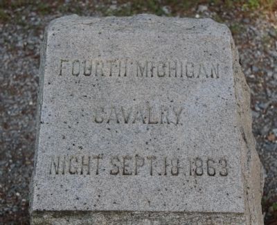 4th Michigan Cavalry Marker image. Click for full size.