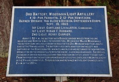 3rd Wisconsin Battery Marker image. Click for full size.