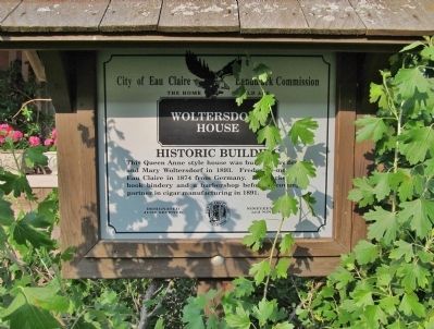 Woltersdorf House Marker. Click for full size. Woltersdorf House Marker image. Click for full size.