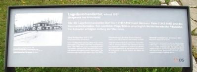 Camp Headquarters / Lagerkommandantur Marker image. Click for full size.
