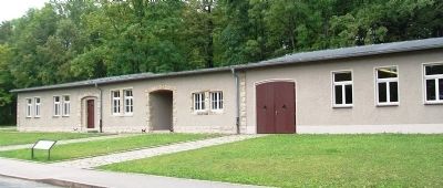 Camp Headquarters / Lagerkommandantur and Marker image. Click for full size.