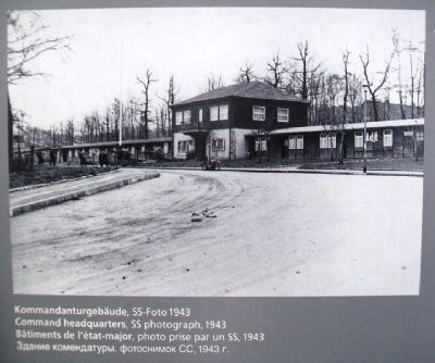 Image of Camp Headquarters / Lagerkommandantur on Marker image. Click for full size.