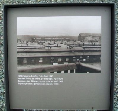 Inmates’ living quarters / Häftlingsunterkünfte Marker. Click for full size. Inmates’ living quarters / Häftlingsunterkünfte Marker image. Click for full size.