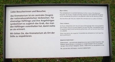 Crematorium / Krematorium Marker. Click for full size. Crematorium / Krematorium Marker image. Click for full size.