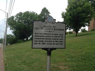 Death of Gen. William P. Sanders Marker image. Click for full size.