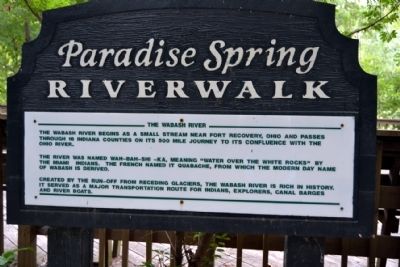The Wabash River Marker. Click for full size. The Wabash River Marker image. Click for full size.