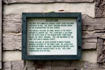 Settler's Cabin Marker. Click for full size. Settler's Cabin Marker image. Click for full size.