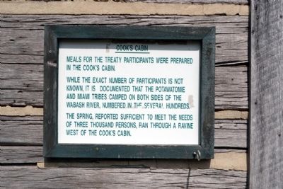 Cook's Cabin Marker. Click for full size. Cook's Cabin Marker image. Click for full size.