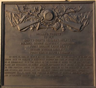 88th Indiana Infantry Marker image. Click for full size.