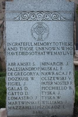 War Memorial Inscription image. Click for full size.