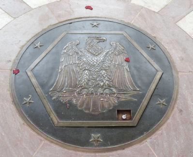 Bronze lid on the chamber floor. Click for full size. Bronze lid on the chamber floor image. Click for full size.
