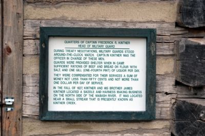 Quarters of Captain Frederick R. Kintner Marker. Click for full size. Quarters of Captain Frederick R. Kintner Marker image. Click for full size.