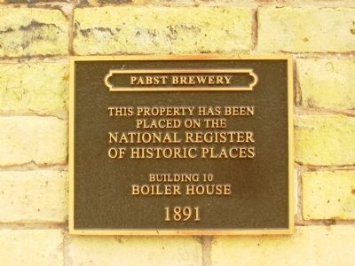 Pabst Brewery Marker. Click for full size. Pabst Brewery Marker image. Click for full size.