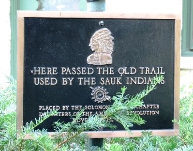 Old Sauk Trail Marker image. Click for full size.