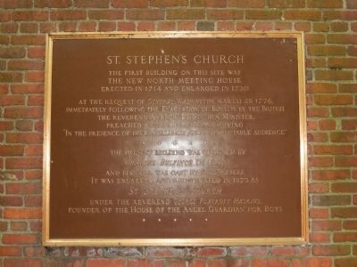 St. Stephen's Church Marker. Click for full size. St. Stephen's Church Marker image. Click for full size.