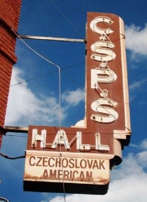 C.S.P.S. Hall Sign image. Click for full size.