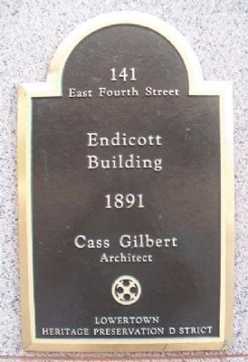 Endicott Building Marker. Click for full size. Endicott Building Marker image. Click for full size.