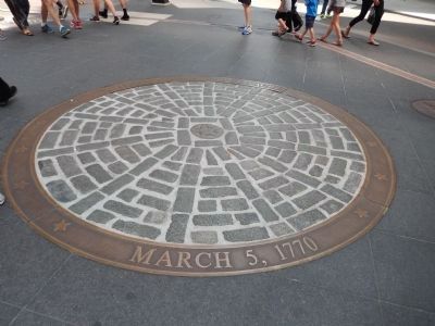 Site of The Boston Massacre. Click for full size. Site of The Boston Massacre image. Click for full size.