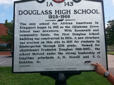 Douglass High School Marker. Click for full size. Douglass High School Marker image. Click for full size.