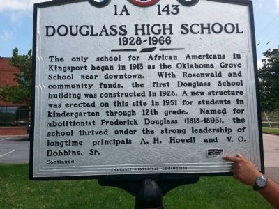 Douglass High School Marker image. Click for full size.