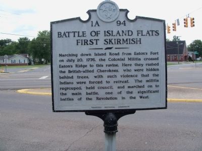 Battle of Island Flats Marker image. Click for full size.